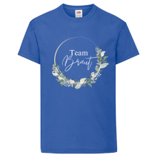 T-Shirt - "Team Braut-Blumenkranz" - Freie Farbauswahl