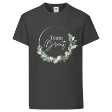 T-Shirt - "Team Braut-Blumenkranz" - Freie Farbauswahl