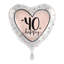 1 Balloon - Lovely Birthday 40 - ENG