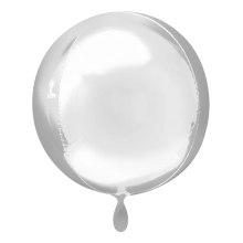 1 Balloon - Orbz® - Silber