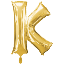 1 Balloon XXL - Buchstabe K - Gold