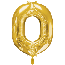1 Balloon XXL - Buchstabe O - Gold