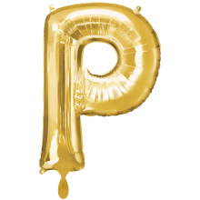 1 Balloon XXL - Buchstabe P - Gold
