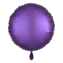 1 Balloon - Rund - Satin - Lila