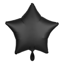 1 Balloon - Stern - Silk Lustre - Schwarz
