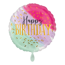 1 Ballon - Water Color Birthday
