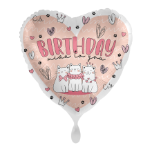 1 Balloon - Kitty Birthday - ENG