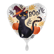 1 Balloon - Black Cat Halloween - ENG