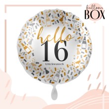 Heliumballon in a Box - Celebrate Birthday 16