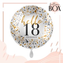 Heliumballon in a Box - Celebrate Birthday 18