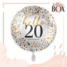 Heliumballon in a Box - Celebrate Birthday 20