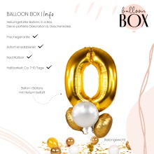 Heliumballon in a Box - Golden Zero