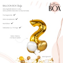 Heliumballon in a Box - Golden Two
