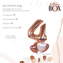 Heliumballon in a Box - Rosegolden Four