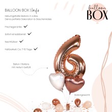 Heliumballon in a Box - Rosegolden Six
