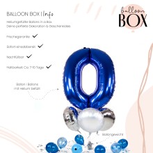 Heliumballon in a Box - Blue Zero