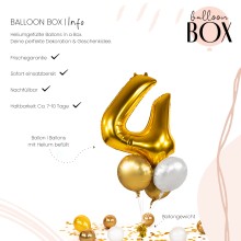 Heliumballon in a Box - Golden Four