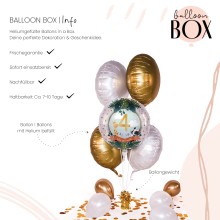 Heliumballon in a Box - Jungle Friends - Vier