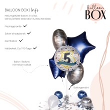 Heliumballon in a Box - Police Academy - Fünf