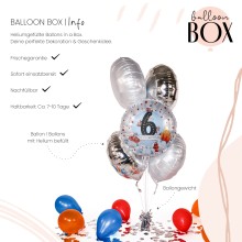 Heliumballon in a Box - Happy Fire Engine - Sechs
