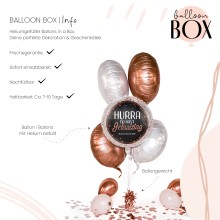 Heliumballon in a Box - Hurra Geburtstag