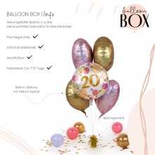 Heliumballon in a Box - Shiny Dots 20