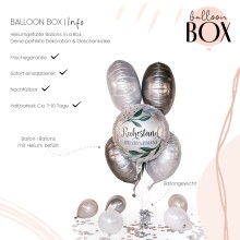 Heliumballon in a Box - Ruhestand Marble