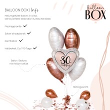 Heliumballon in a Box - Glossy Birthday 30