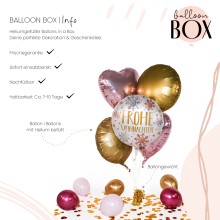 Heliumballon in a Box - Weihnachten Snowflakes