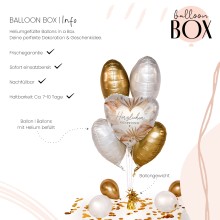 Heliumballon in a Box - Boho Congrats