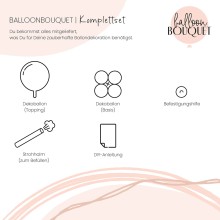 1 Balloon Bouquet - Green Magic Wishes - ENG