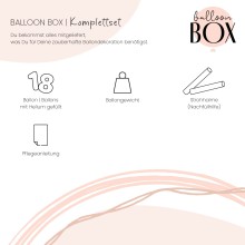 Heliumballon in a Box - Rosegolden Eighteen
