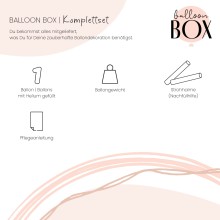 Heliumballon in a Box - Rosegolden One