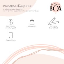 Heliumballon in a Box - Rosegolden Eight