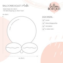 1 Balloon Bouquet - Modern Birthday Vibes - ENG