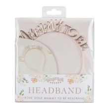 1 Headband - Mummy to be - Rose Gold Metal