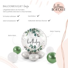 1 Balloon Bouquet - Green Magic Wishes - ENG