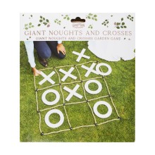1 Game - Large wood & rope outdoor `O & X` Game