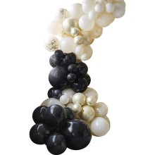 Balloon Arch - Black, Cream, Nude and Champagne Chrome