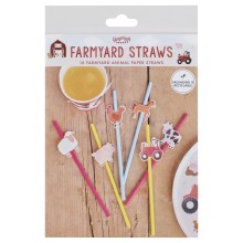 Straws - Farm Animal Straw Toppers
