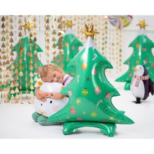 1 Ballon XXL mit Standfuß - Christmas Tree