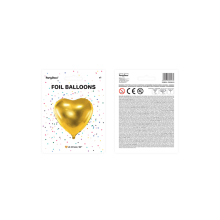 1 Ballon XXL - Herz - Gold