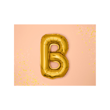 1 Ballon XS - Buchstabe B - Gold