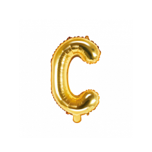 1 Ballon XS - Buchstabe C - Gold