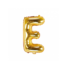 1 Ballon XS - Buchstabe E - Gold