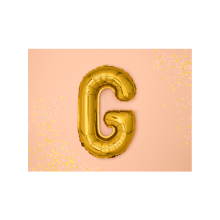 1 Ballon XS - Buchstabe G - Gold