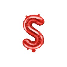 1 Ballon XS - Buchstabe S - Rot