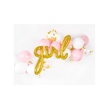 1 Ballon - Schriftzug - Girl - Gold