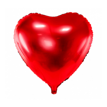 1 Ballon - Herz - Rot