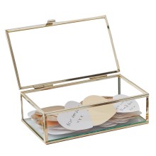 1 Guest Book - Glass Box with Hearts